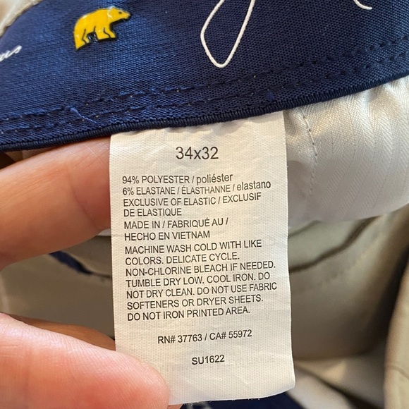 Jack Nicklaus Men’s Tan Pants Chinos Golf Country Club preppy workwear casual - Picture 9 of 16